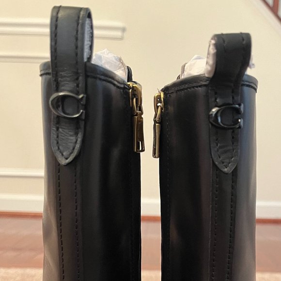 Coach Tasha Leather Black Boot (Size 5.5) - Picture 11 of 16